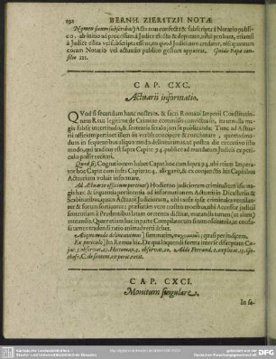 Cap. CXC. Actuarii informatio