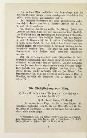 3. Die Einschließung von Metz