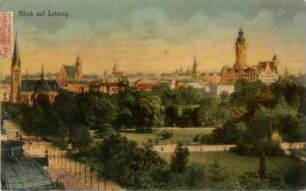 Blick auf Leipzig