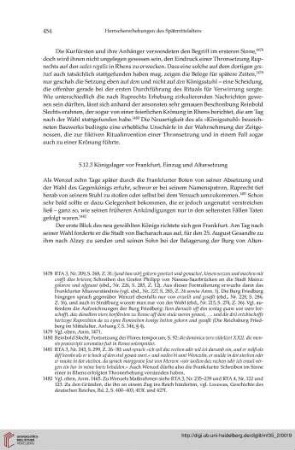5.12.3 Königslager von Frankfurt, Einzug und Altarsetzung