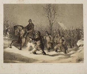 Marsch im Schnee (Februar 1864)