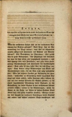 Versuch einer neuen Theorie der Verrichtungen des Gehirns und Nervensystems