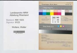 Entnazifizierung Walter Wolters , geb. 00.00.0000 (Weber)
