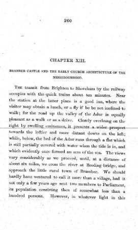 XIII. Bramber Castle, and the early Church Architecture of the neighbourhood