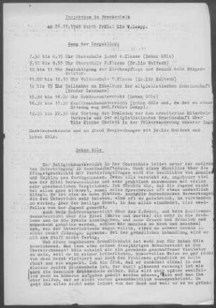Brackenheim: Inspektionsbericht 1948