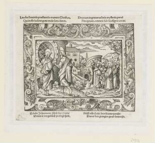 Johannes im Kerker, aus: "Biblische Figuren deß Neuwen Testaments", Frankfurt am Main 1562, S. i4 verso