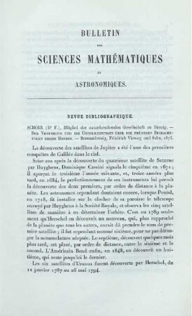 Revue Bibliographique