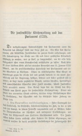 221-233 Die jansenistische Kirchenzeitung und das Parlament (1732)