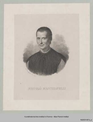Bildnis des Niccolò Machiavelli (im Palazzo Vecchio in Florenz)