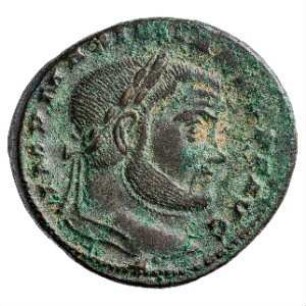 Münze, Follis, 298 - 299 n. Chr.