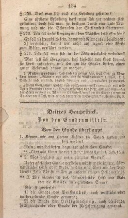 Drittes Hauptstück. [Gnadenmittel]
