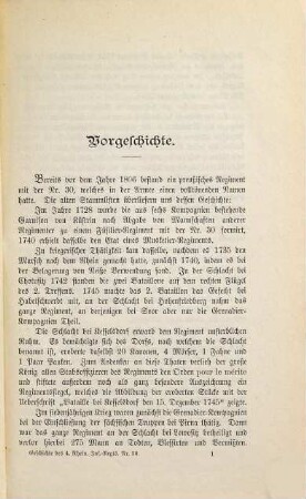Geschichte des 4. rheinischen Infanterie-Regiments Nr 30 : 1815-1884