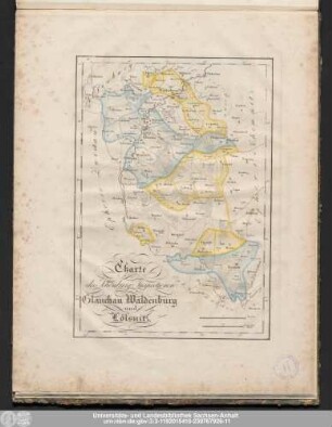 Charte der Schönburg. Inspectionen Glauchau Waldenburg und Lössnitz.