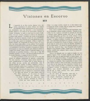 Visiones en Escorzo
