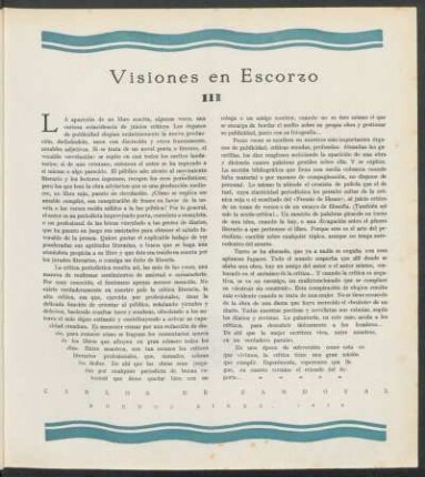 Visiones en Escorzo