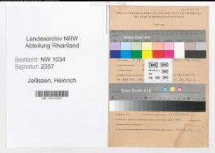 Entnazifizierung Heinrich Jellissen , geb. 06.12.1914 (Oberfeldwebel)