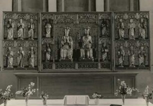 Altar : Altar (geöffnet, um 1480). Wittenburg, Stadtkirche St. Bartholomäus