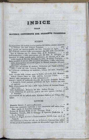 Indice Delle Materie Contenute Nel Presente Fascicolo