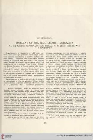 21: Roelant Savery, jego ludzie i zwierzęta : na marginesie nowonabytego obrazu w Muzeum Narodowym w Warszawie