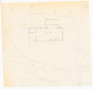Wohnsiedlung, Erkrath-Unterbach: Alter Höhenplan Garten Walther: Grundriss mit Höhenlinien 1:100