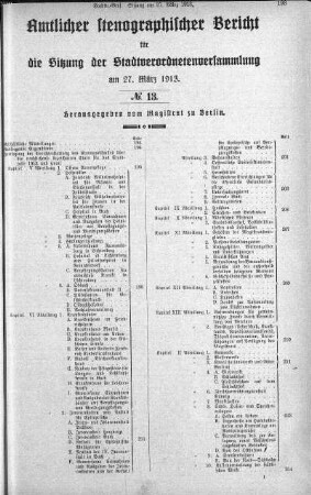 No 13, 27. März 1913