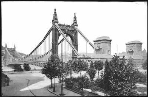 Budapest. Elisabethbrücke (1897-1903) über die Donau : Budapest. Elisabethbrücke (1897-1903; Aurél Czekelius, Antal Kherndl) über die Donau