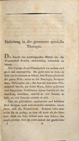 Die specielle Therapie, 1. Die acuten Krankheiten ; 1