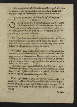 Caput quartum de templis et altaribus.