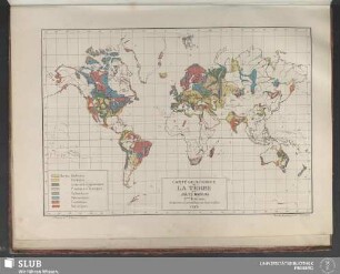 Carte Géologique de la terre par Jules Marcou