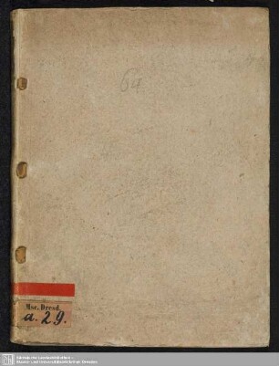 Chronica des Klosters Weißenfelß - Mscr.Dresd.a.29