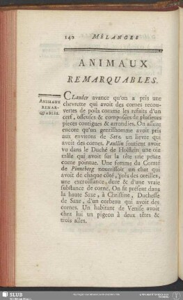 Animaux Remarquables