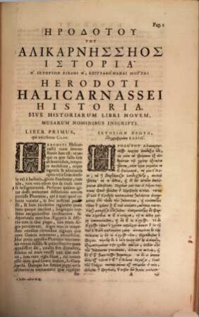 Herodoti ... historiarum libri IX, Vol. 1 (1715)