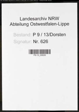 Sterberegister Standesamt Dorsten