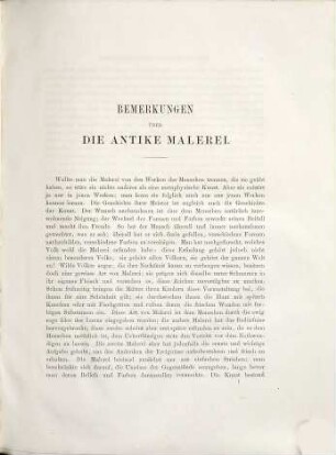 Ausgewählte Werke der Maler des Alterthums : begleitet von einer historischen Notiz über die antike Malerei