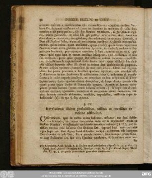 §. IV. Revelationis divinae probabilitas, utilitas ac necessitas ex ratione adstruitur.