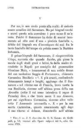 V. Pretesi amori del Sann. [ – ] Nina e gli amori da umanista