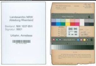 Entnazifizierung Anneliese Urbahn , geb. 08.06.1910 ()