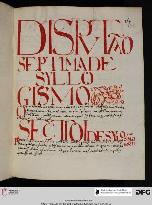 Disputatio septima, De syllogismo