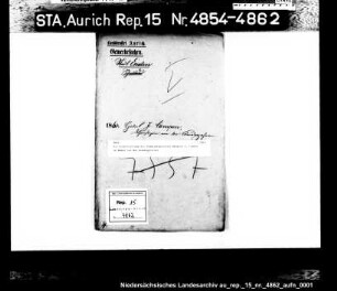 Die Dispensierung des Schmiedegesellen Hinderk J. Campen in Emden von der Wanderpflicht