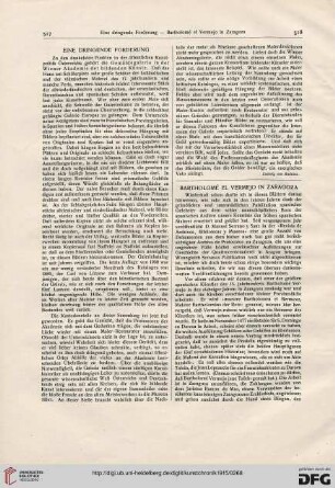 Eine dringende Forderung