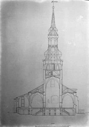 Querschnitt durch die Vierung der Tallinner Domkirche