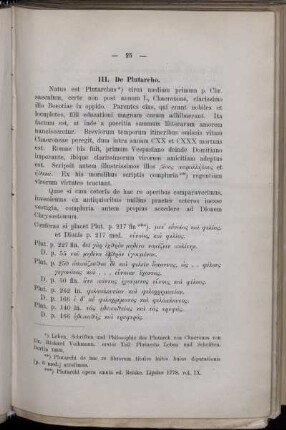 III. De Plutarcho
