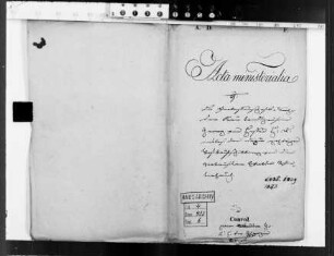 Nachlass der Landgräfin Marie Luise Albertine
