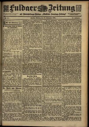 Ausgabe vom Montag, den 17. September 1900.