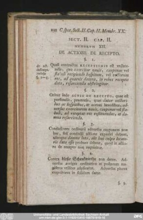Membrum XII. De Actione De Recepto.