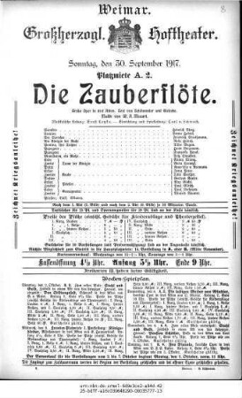 Die Zauberflöte