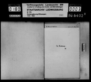 Schneiderinnung für den Oberamtsbezirk Gaildorf