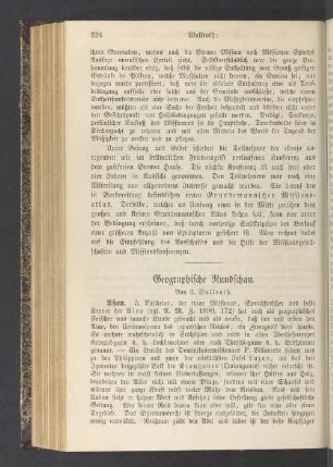 Geographische Rundschau