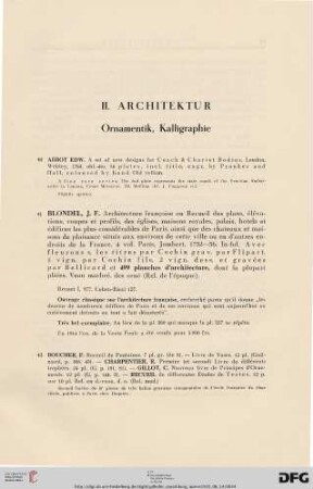 II. Architektur (Nr. 40-55)