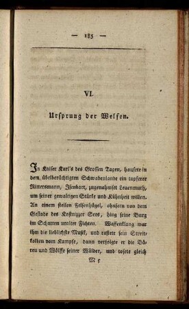VI. Ursprung der Welfen.